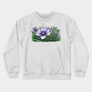 Anemone  Flowers Crewneck Sweatshirt